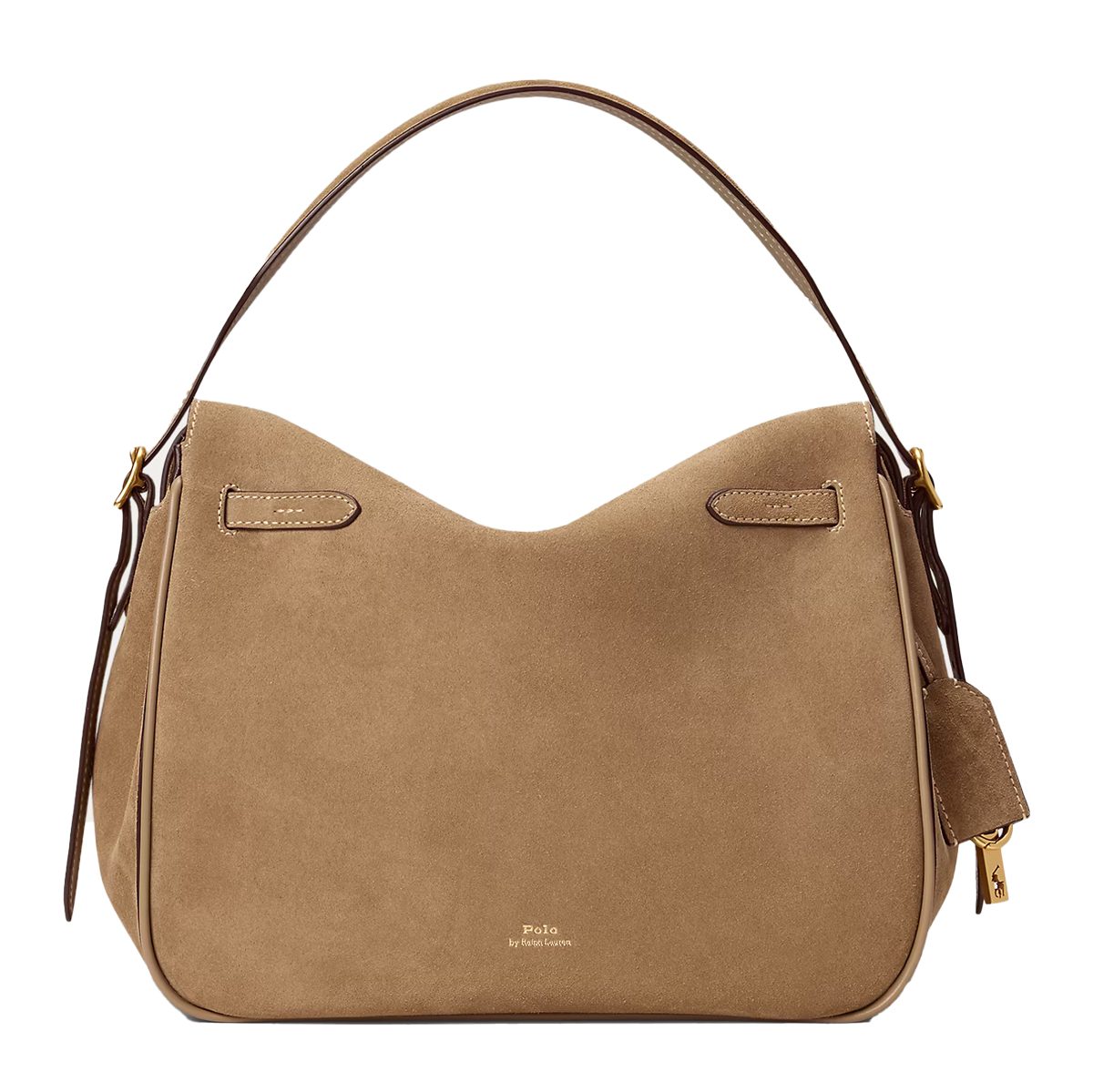 Ralph Lauren Polo ID Suede Satchel in Clay Ralph Lauren Polo ID Suede Satchel in Clay
