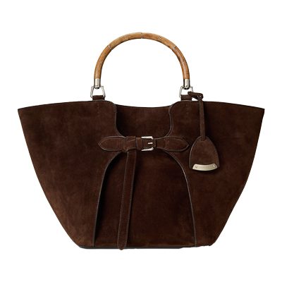 Ralph Lauren The Ralph Calf Suede Tote
