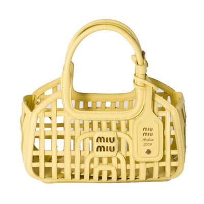miu miu Leather basket