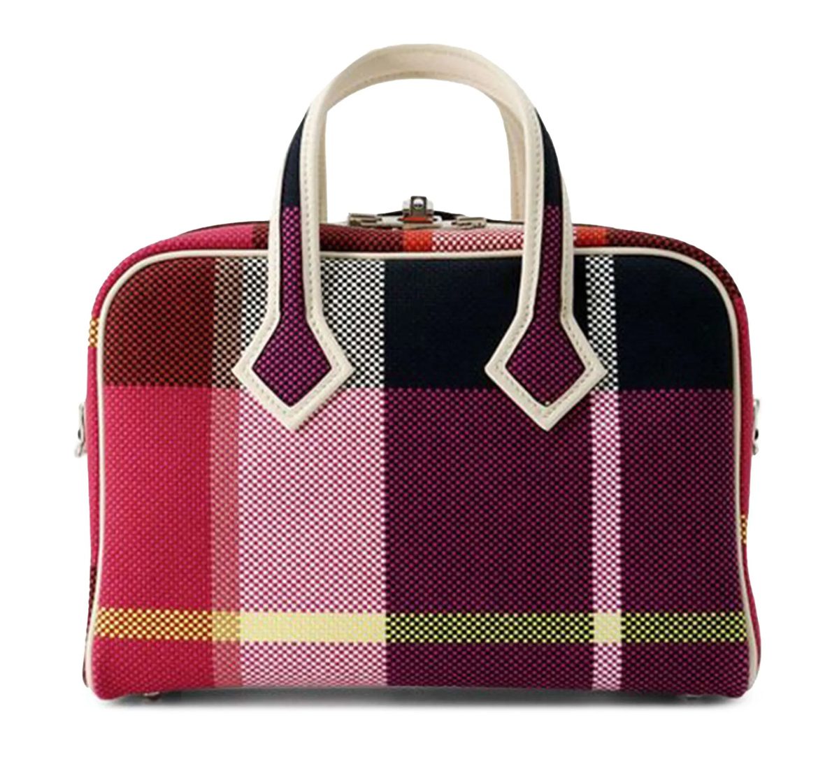 Hermès 2023 Mini Toile and Swift Victoria III Fourre Tout satchel
