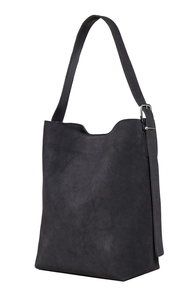 Madewell Essentials Bucket Tote Suede