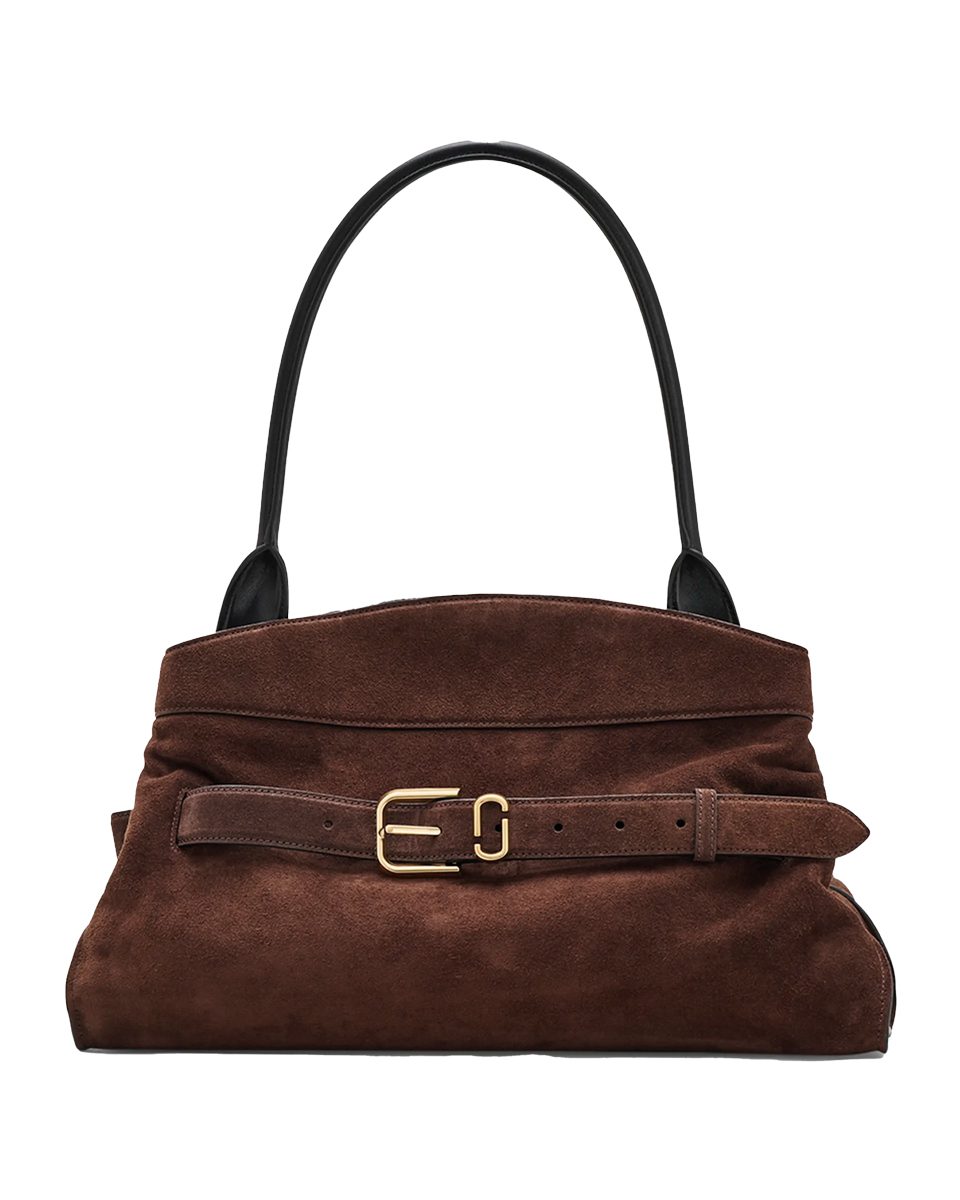 Marc Jacobs The Satchel Suede Shoulder Bag