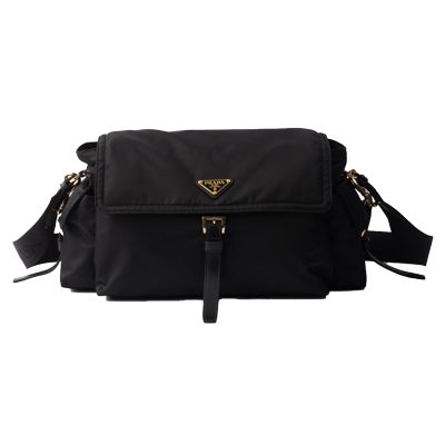 Prada Explore large Re Nylon shoulder bag with flap