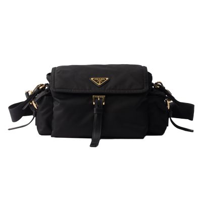 Prada Explore medium Re Nylon shoulder bag with flap