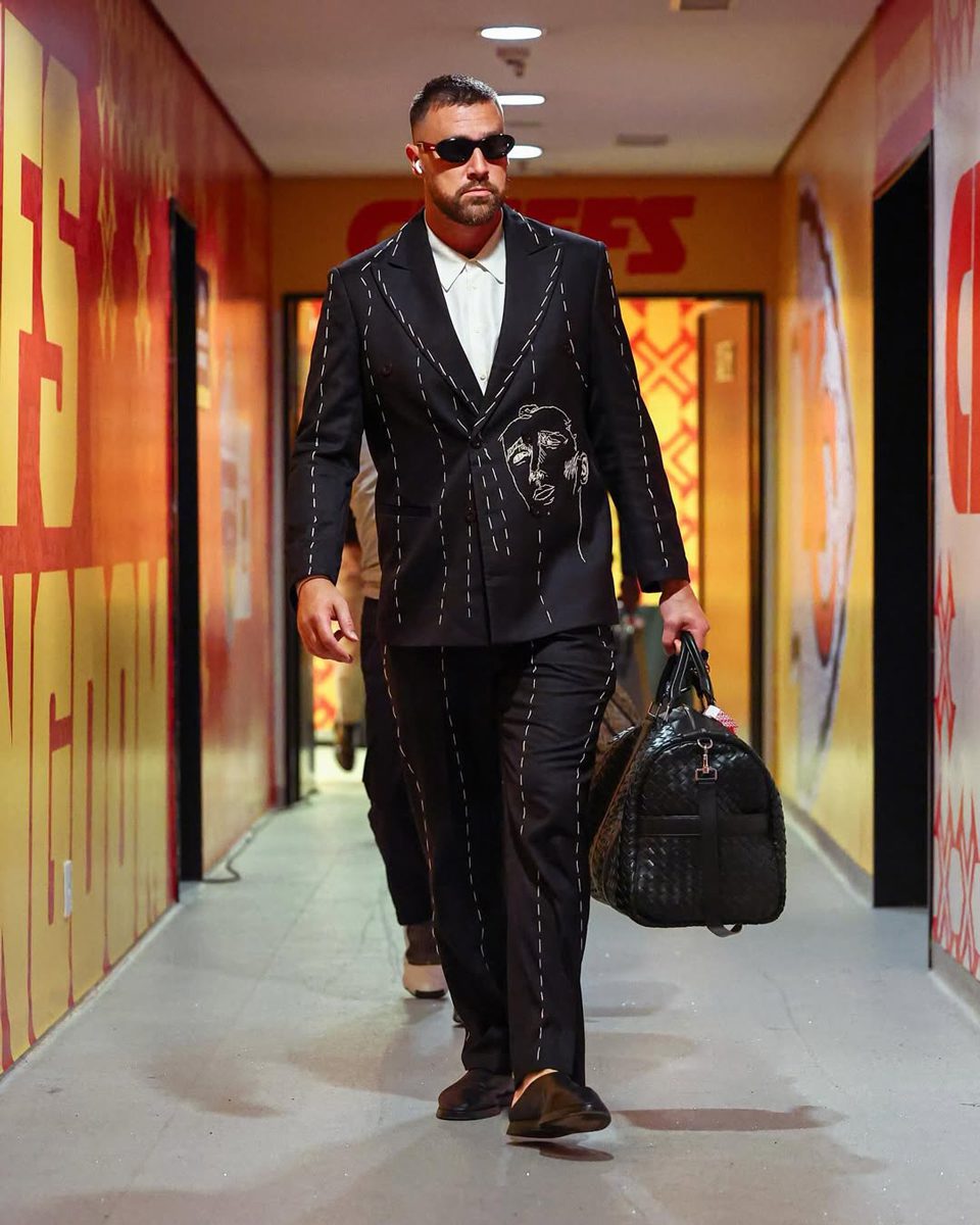 Travis Kelce Bottega Veneta Duffle