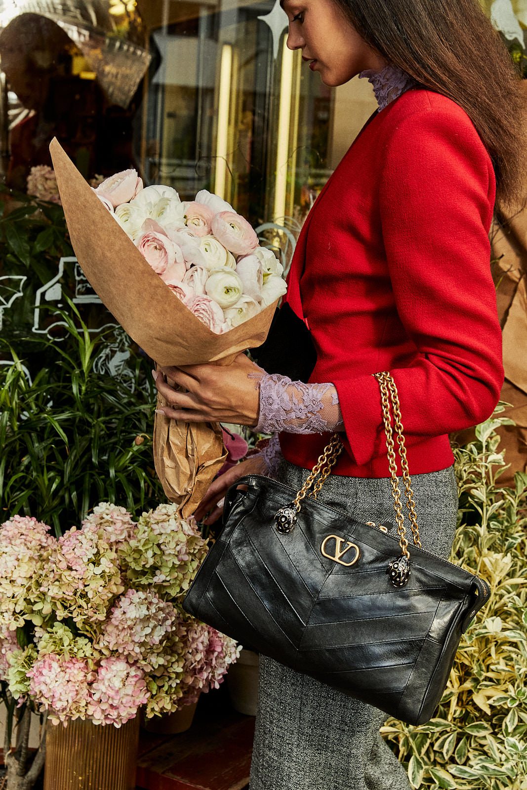 Valentino Panthea Shoulder Bag Florals