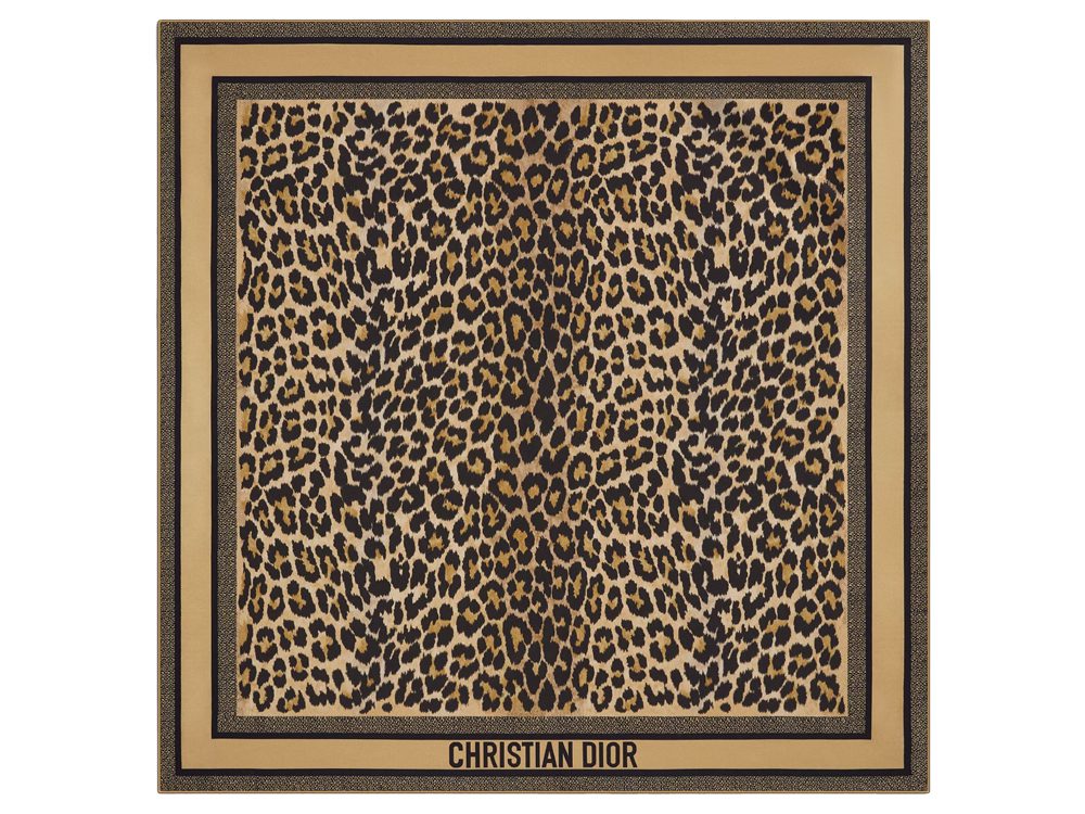 Dior Leopard Silk Scarf Dior Leopard Silk Scarf