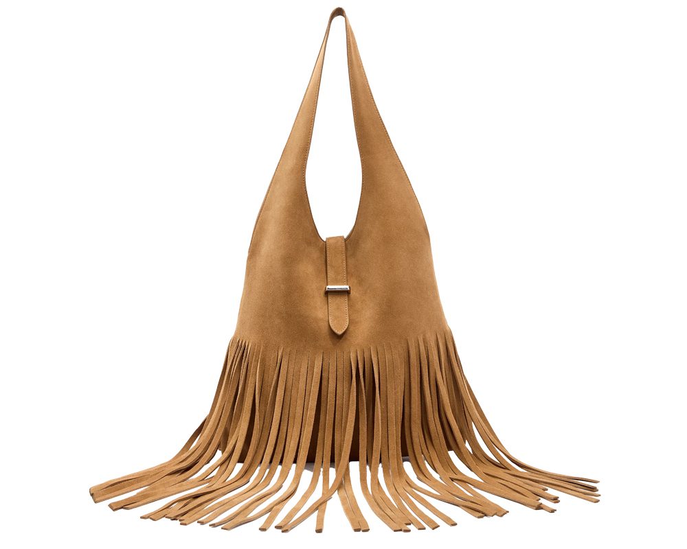 Reformation Fringe Hobo Bag