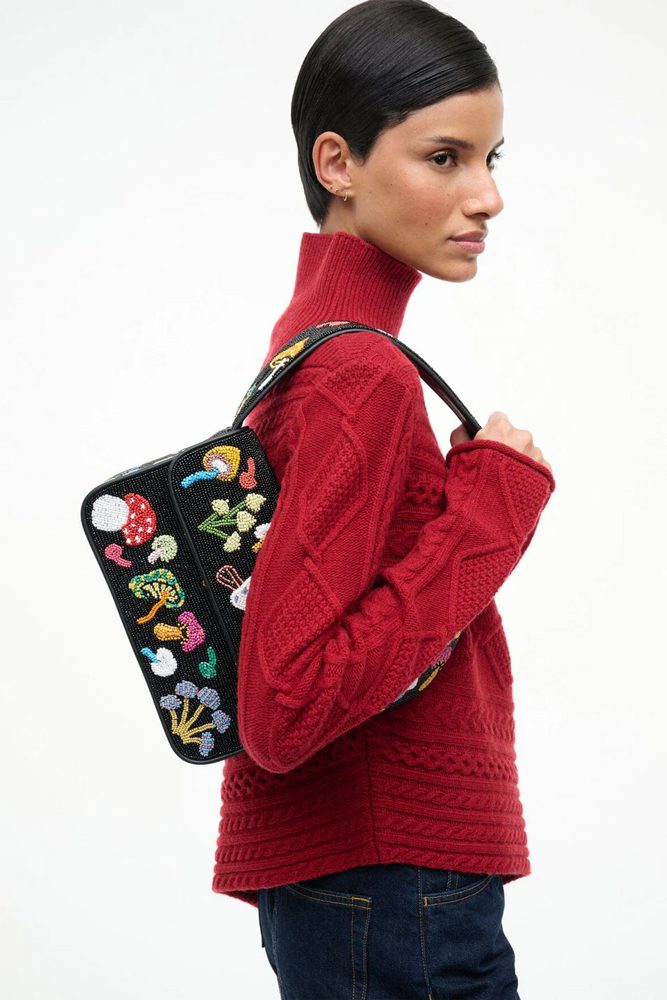 STAUD TOMMY BAG MUSHROOM BLACK STAUD TOMMY BAG MUSHROOM BLACK