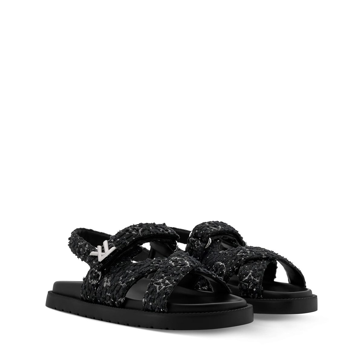louis vuitton lv sunset flat comfort sandal AVS007TW02 PM2 Front view louis vuitton lv sunset flat comfort sandal AVS007TW02 PM2 Front view