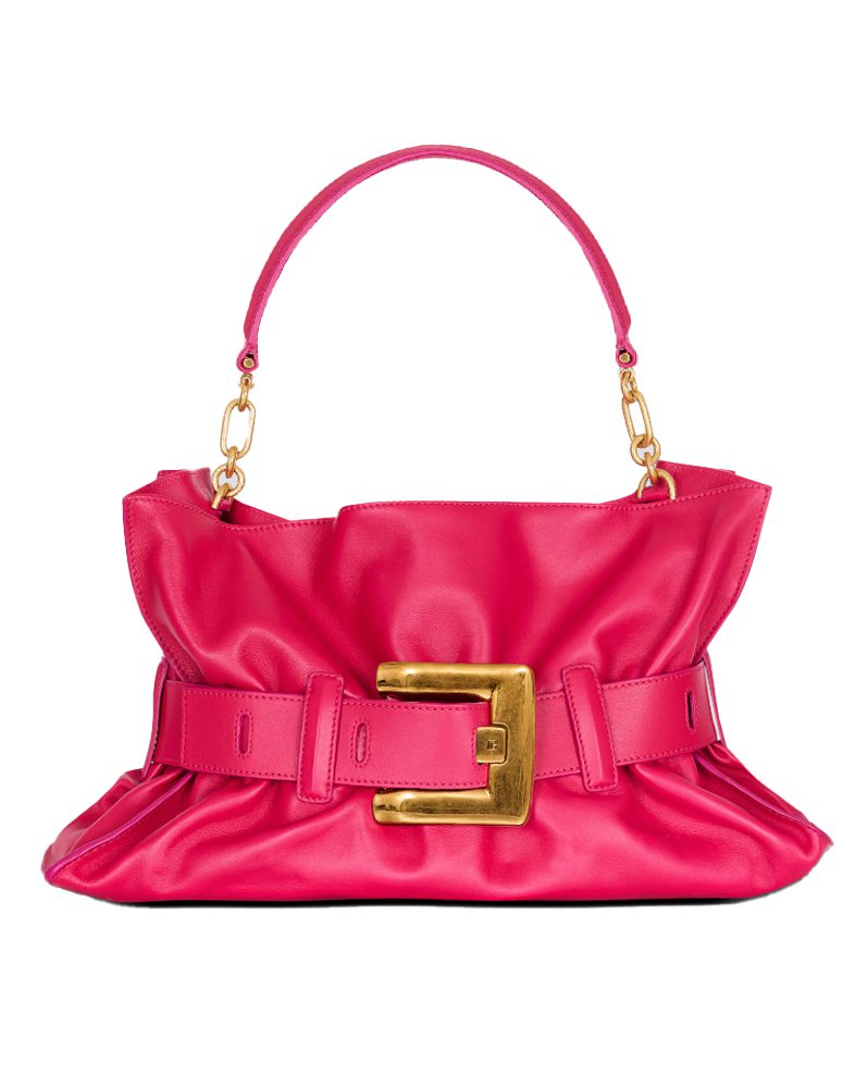 Balmain Medium Anthem bag in calfskin leather in pink Balmain Medium Anthem bag in Pink calfskin leather