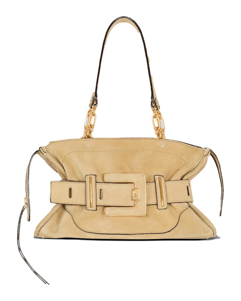 Balmain Suede Anthem bag in suede Balmain Suede Anthem bag in suede