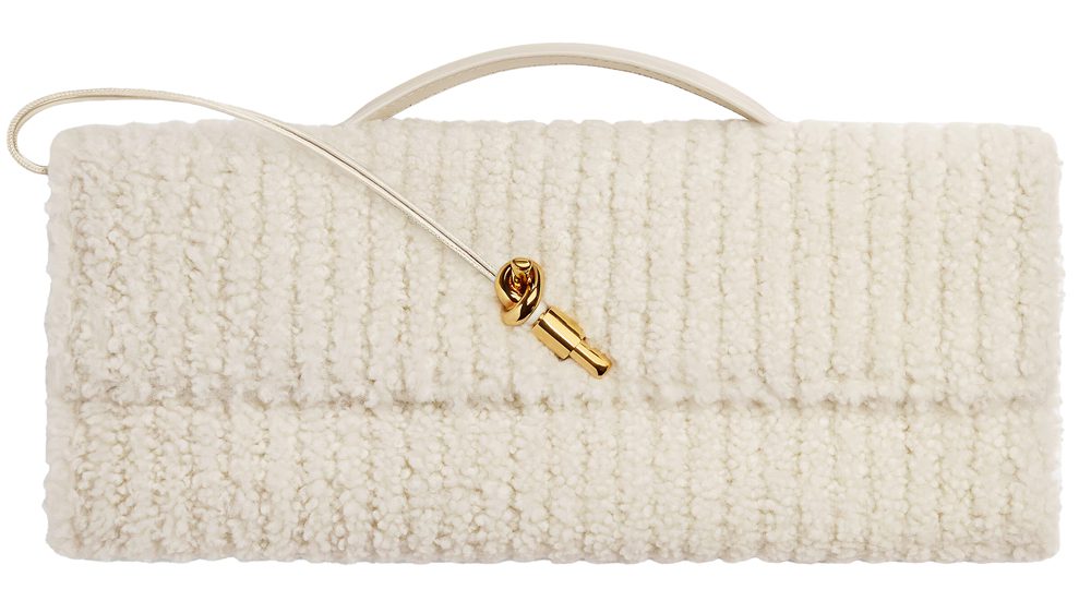 Bottega Veneta Andiamo Shearling Clutch