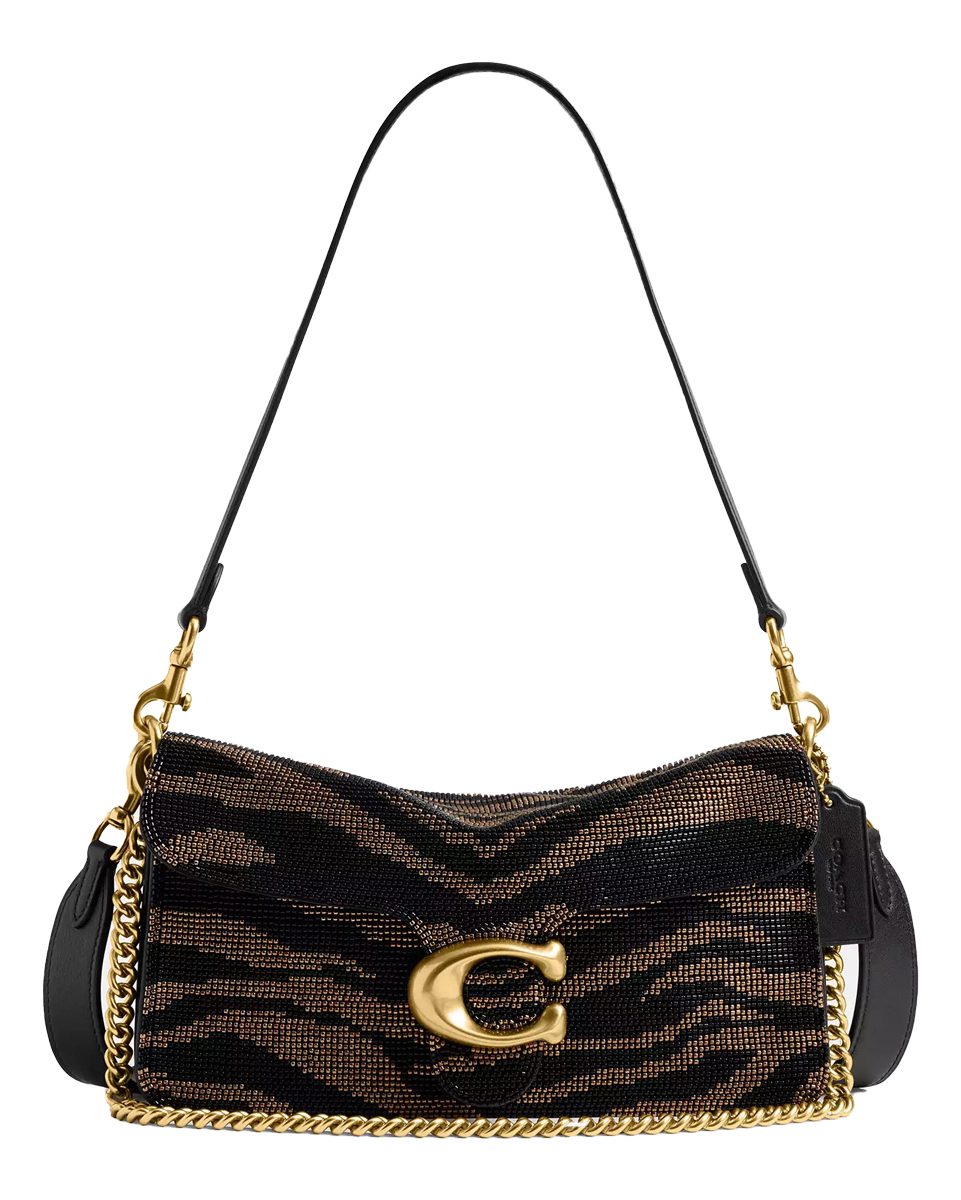 Coach Tabby Shoulder Bag 26 With Beaded Tiger Coach Tabby Shoulder Bag 26 With Beaded Tiger