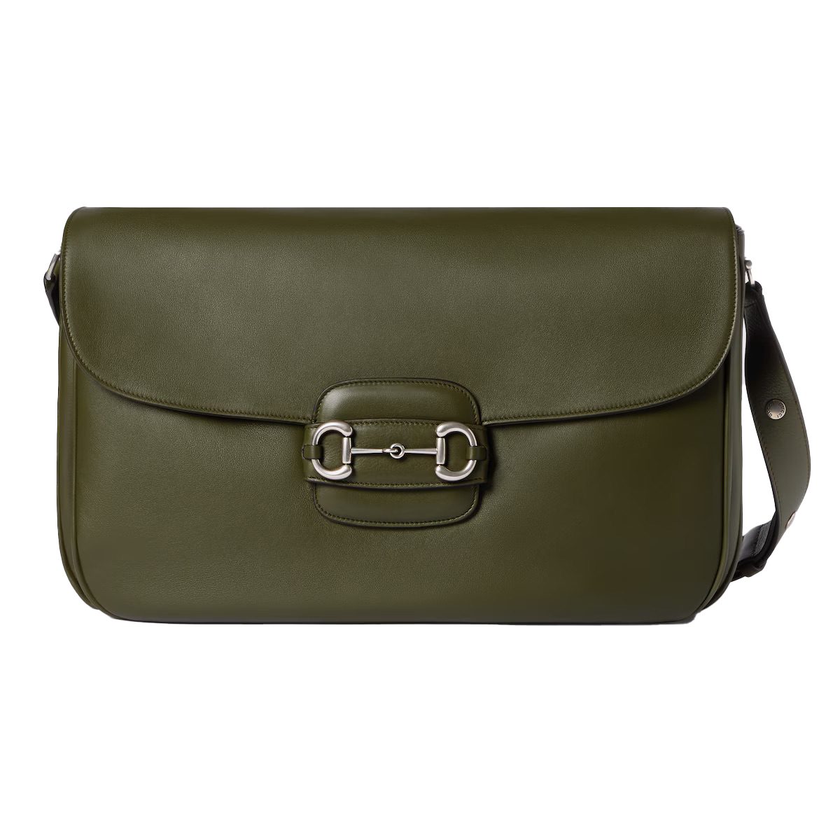 Gucci Horsebit 1955 Aura large crossbody bag dark green