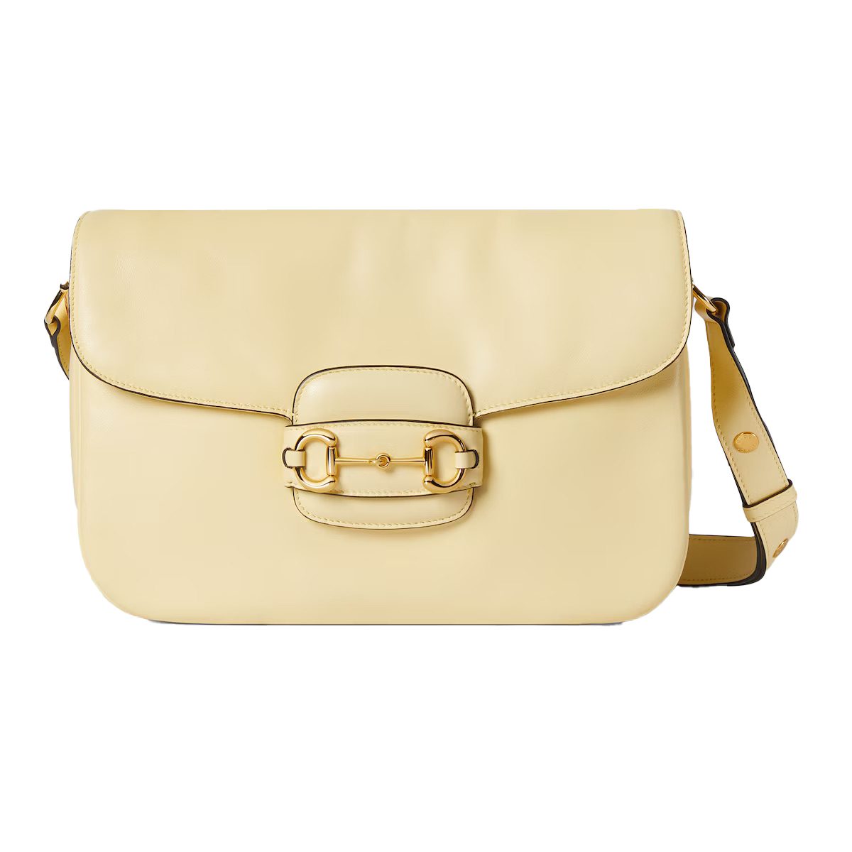 Gucci Horsebit 1955 Aura medium shoulder bag yellow
