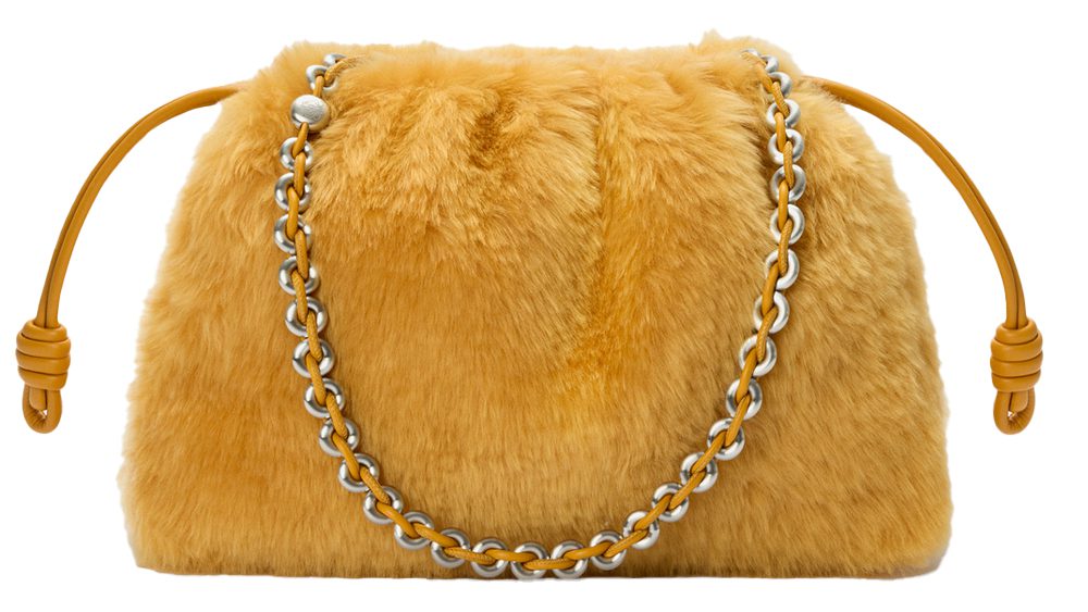Loewe Shearling Bracelet Bag