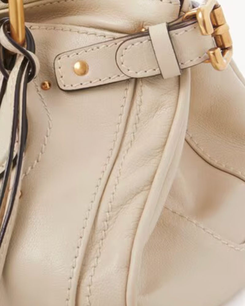 Paddington bag in grained leather in Cloudy Cream