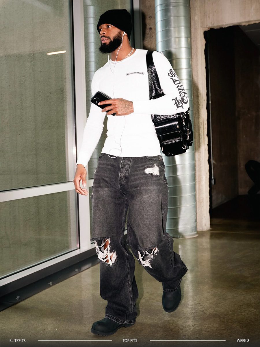 Rashod Bateman Balenciaga Sling Bag