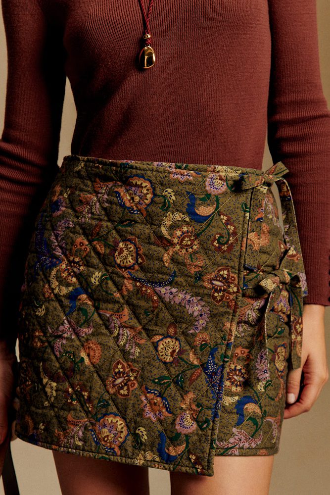 Sezane Quilted SKirt
