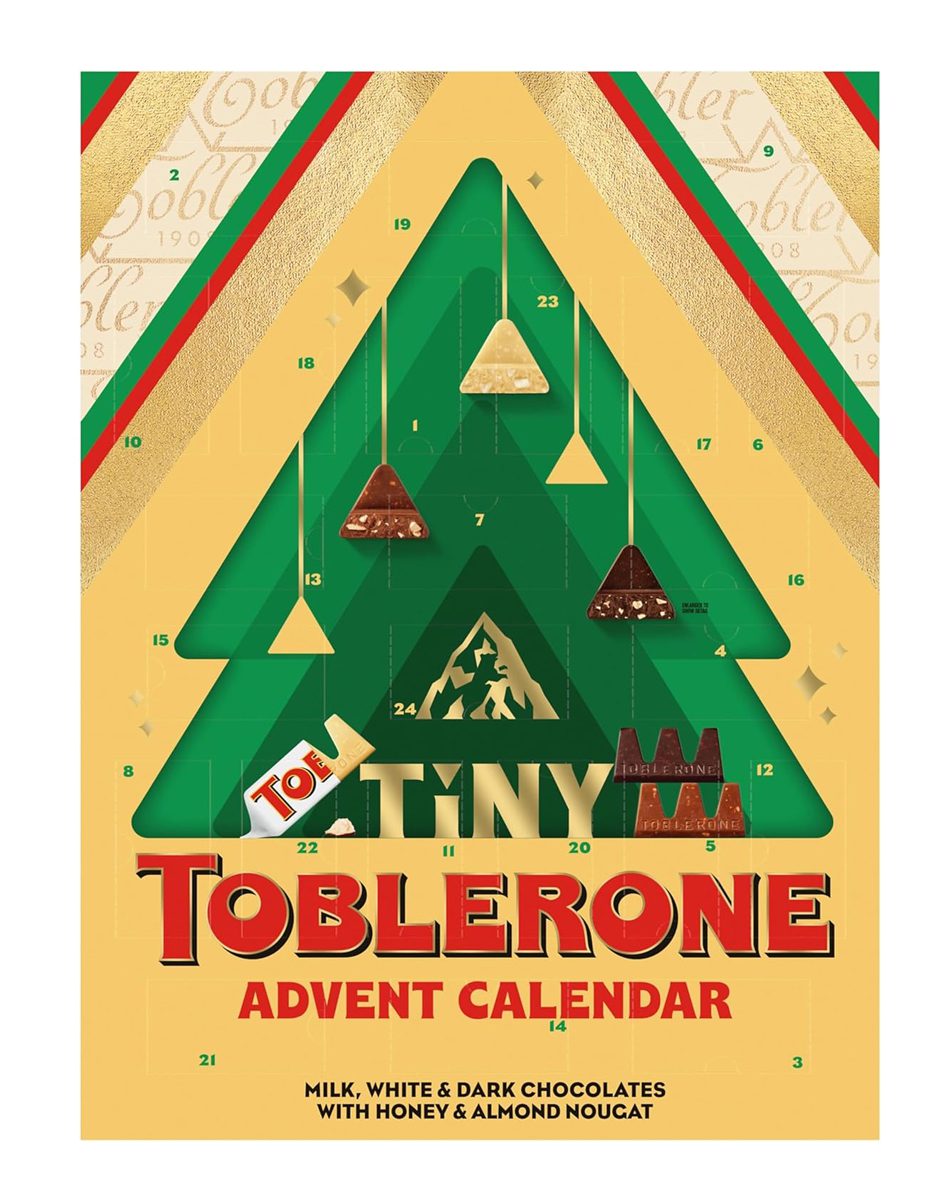 TOBLERONE Tiny Assorted Chocolate Bars, Holiday Advent Calendar