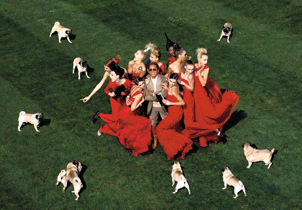 Valentino Garavani Harper’s Bazaar USA, June 2007. Photo © Jean Paul Goude