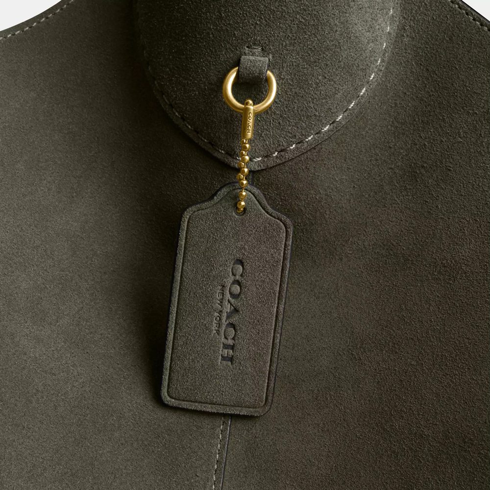 coach brooklyn suede olive