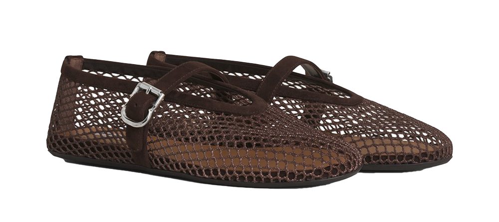 Alai?a BALLET FLATS IN FISHNET