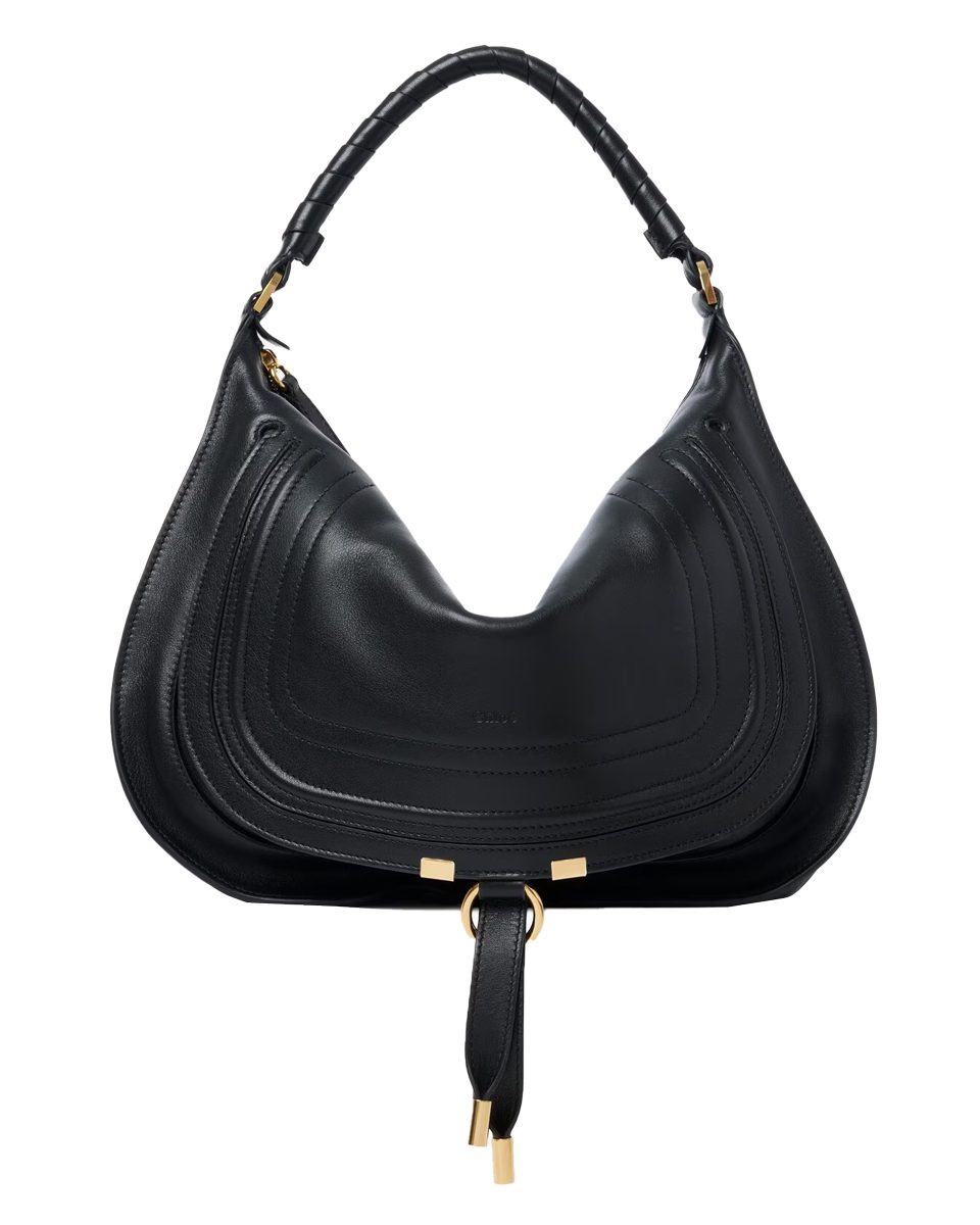 Chloe Marcie shoulder bag in soft leather in black