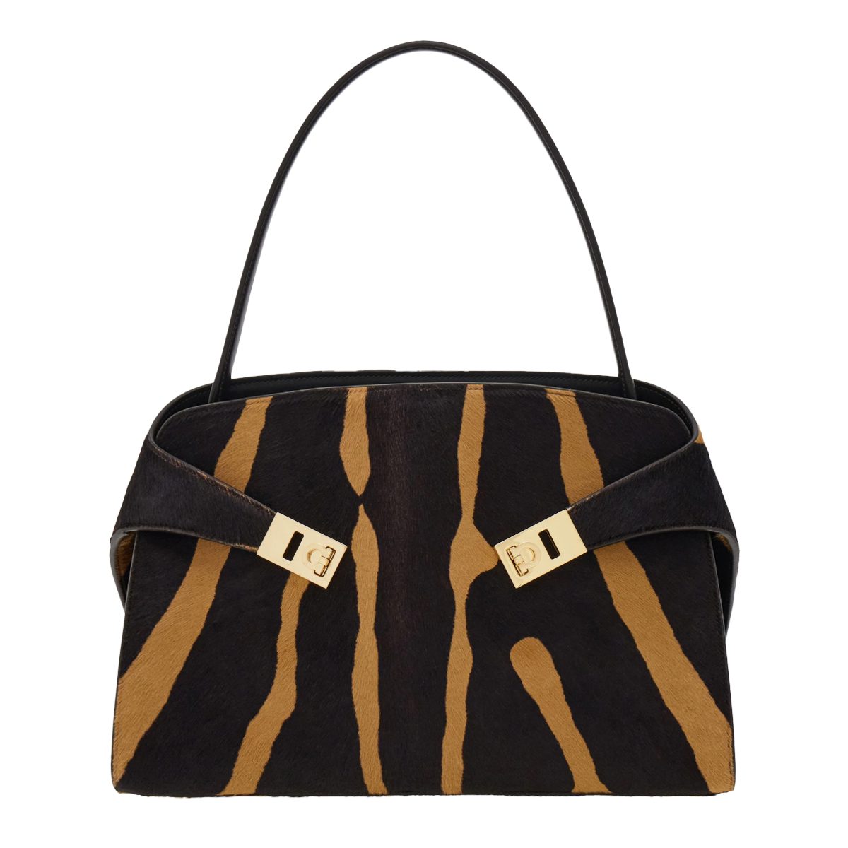 Ferragamo Hug soft bicolor shoulder bag 