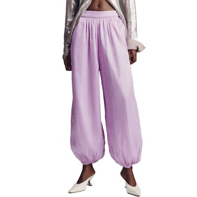 anthropologie Maeve Shiny Balloon Pants