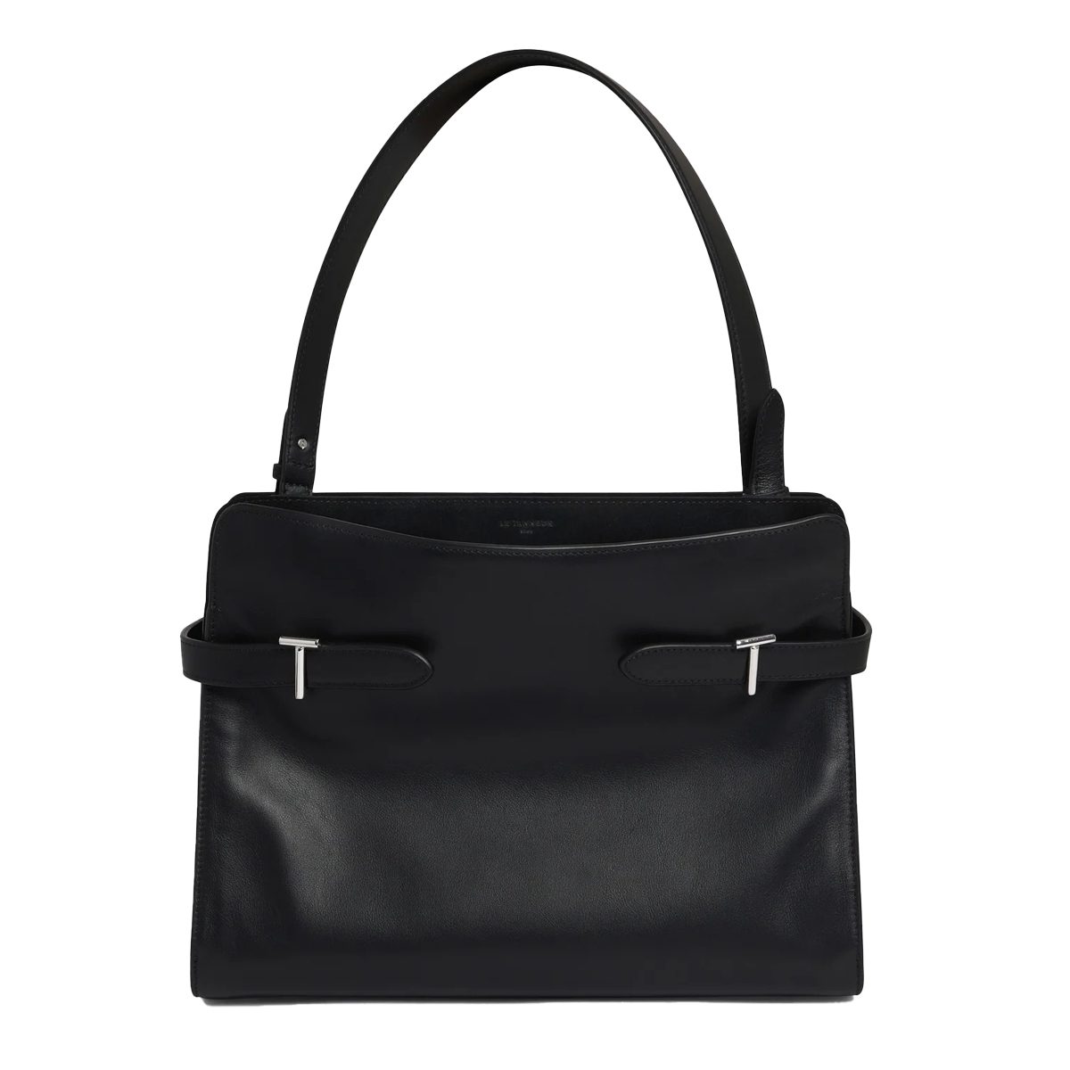 le tanneur emie large shoulderbag in smooth leather and nubuck
