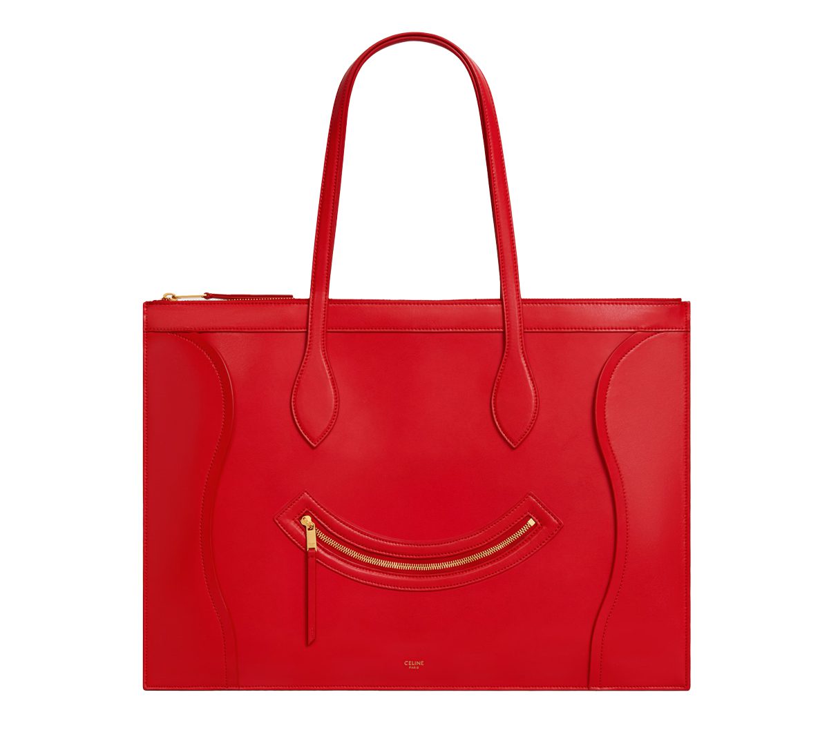 Celine FLAT CABAS NEW LUGGAGE IN GLOSSY CALFSKIN