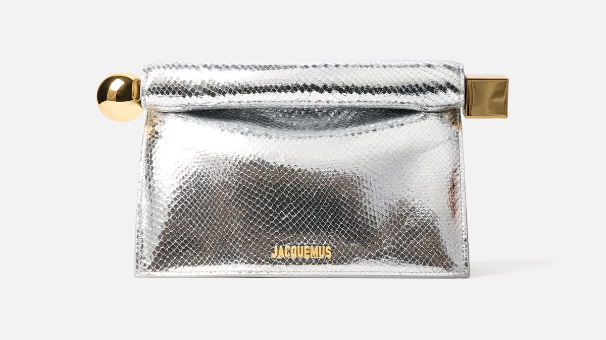 Jacquemus The Rond Carre? clutch silver