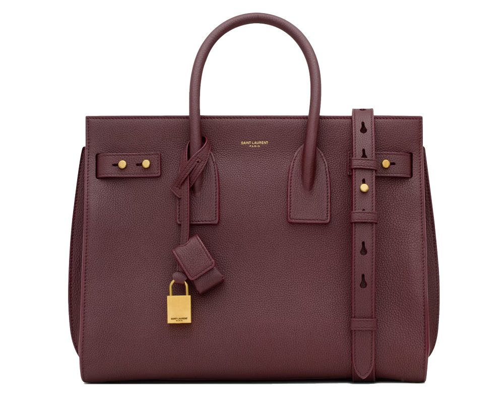 Saint Laurent Sac de Jour Supple Burgundy