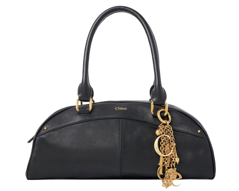 chloe bowling bag black