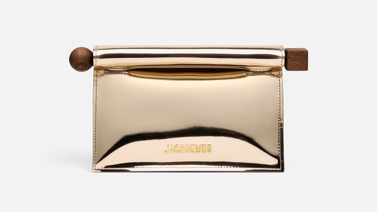 jacquemus Rond Carre? clutch gold