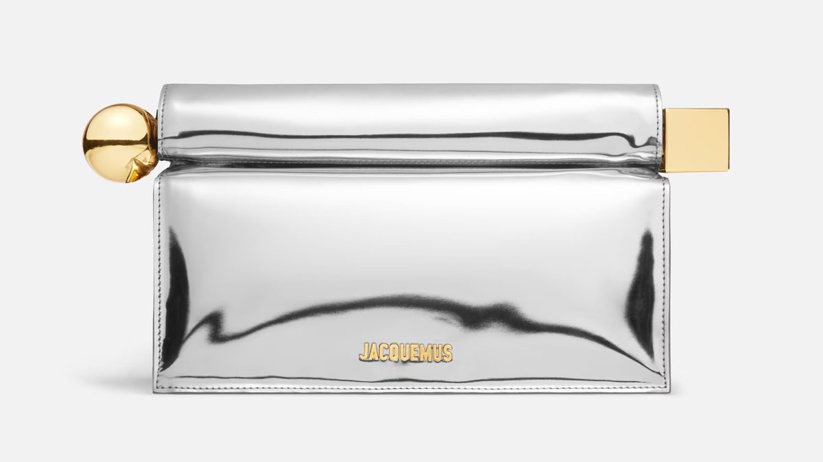 jacquemus The Rond Carre? clutch silver 2