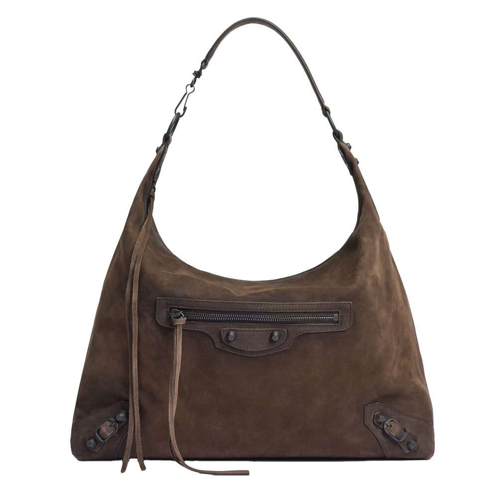 Balenciaga Le City Hobo Suede Medium