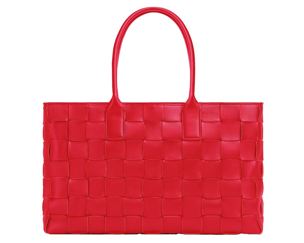 Bottega Veneta Red Maxi Tote