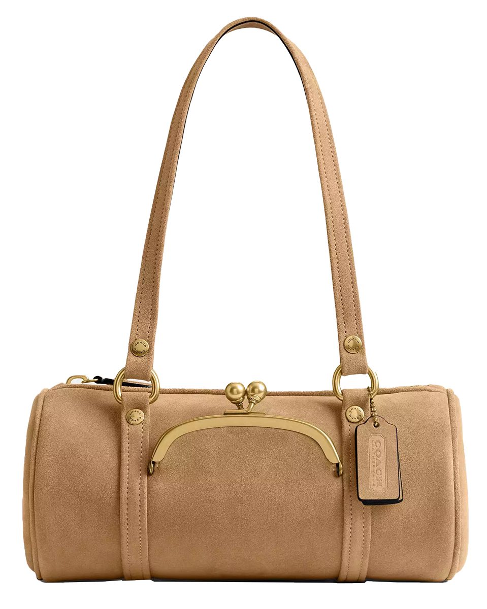 Coach Kisslock Barrel Bag 28 Brass Soul