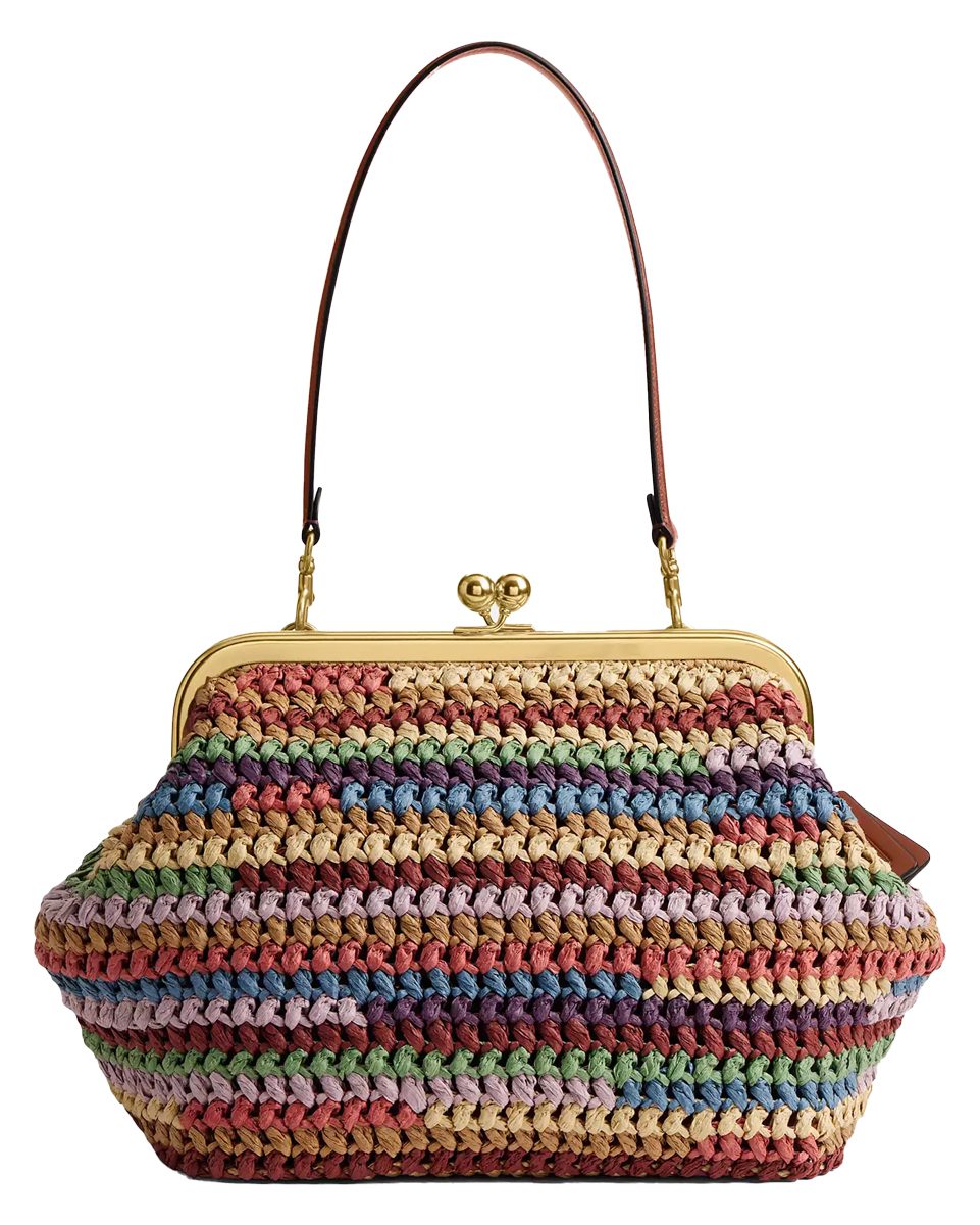 Coach Kisslock Frame Bag 27 Brass Multi