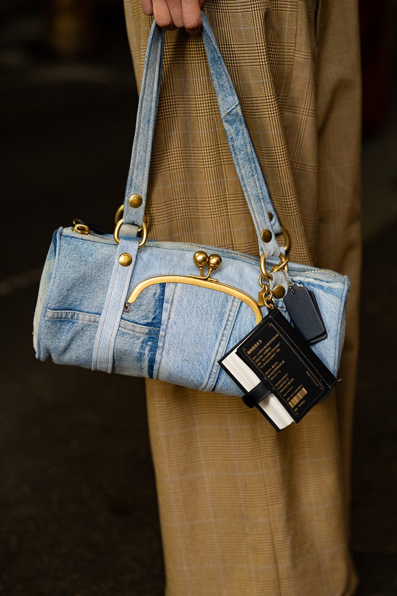Coach Spring 2026 cylindrical denim bag Coach Spring 2026 cylindrical denim bag