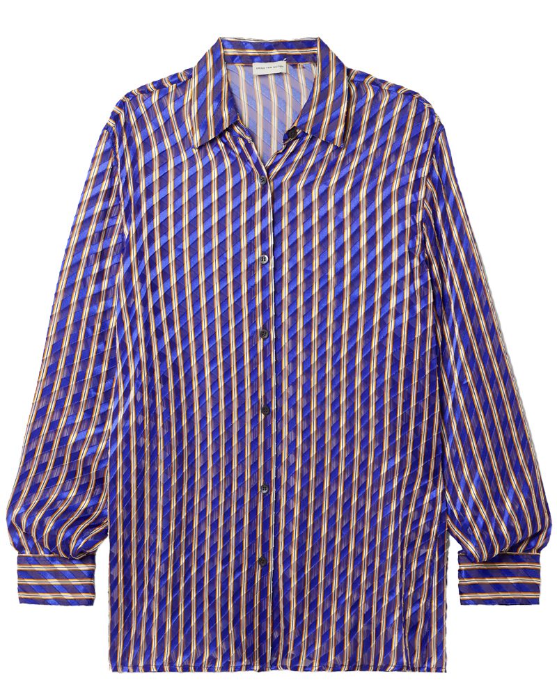 Dries Van Notel Printed Silk Shirt Dries Van Notel Printed Silk Shirt