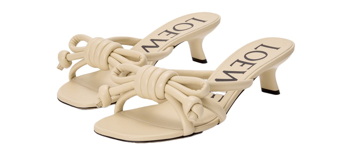 Loewe Flamenco Knot sandal in lambskin