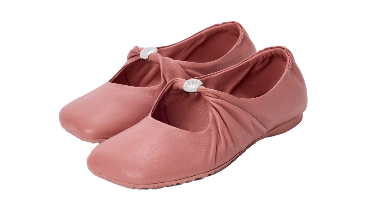 Loewe Pebble Soft ballerina in nappa lambskin