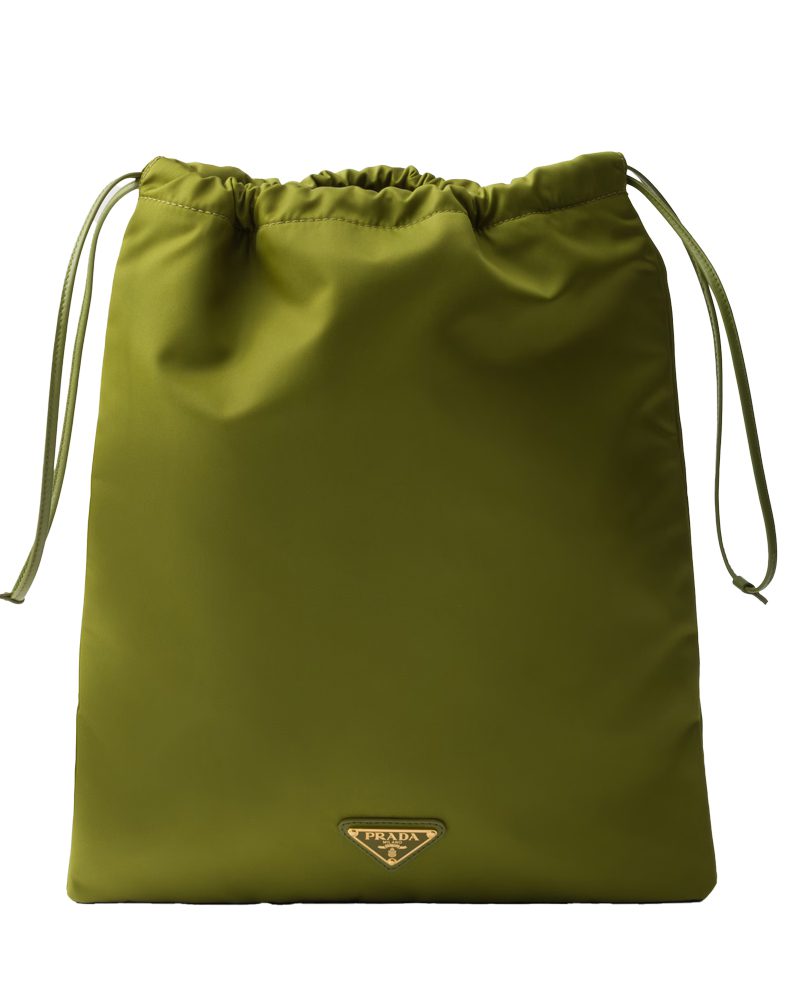 Prada Re Nylon Pouch Green