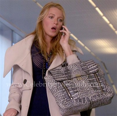 Blake Lively as Serena Van der Woodsen 3.1 Phillip Lim Croc Pashli Satchel