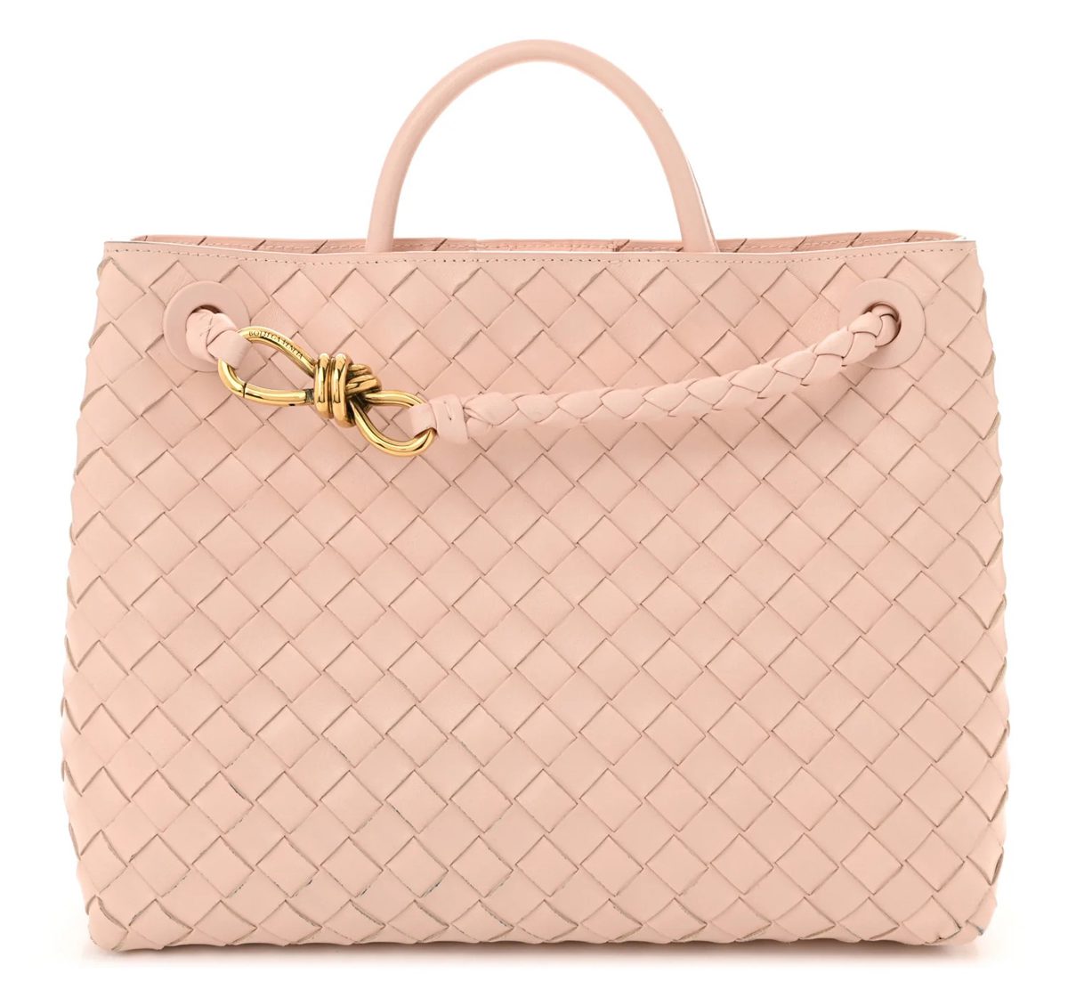 Bottega Veneta Nappa Intrecciato Medium Andiamo Shoulder Bag Lotus