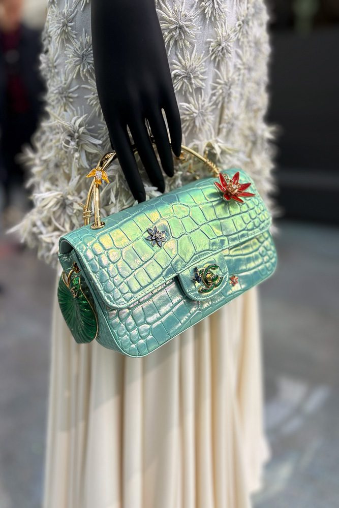 Chanel Embellished Top Handle Flap